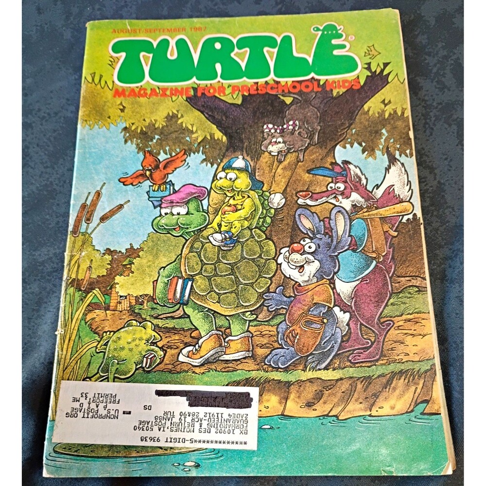 Turtle Magazine Aug/Sep 1987 Preschool Children Illustrated English